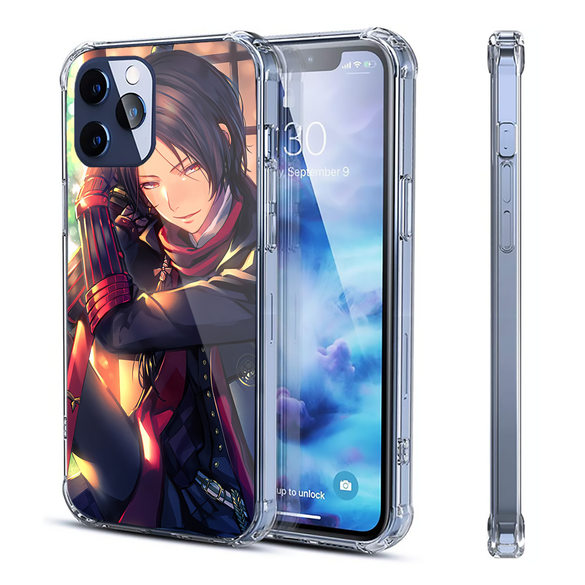 （画像用） 刀剣乱舞 Touken Ranbu 【iPhone 12シリーズ対応】透明スマホケース（クリアソフトケース）